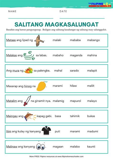 Mga Salitang Magkasalungat at Magkasingkahulugan.
